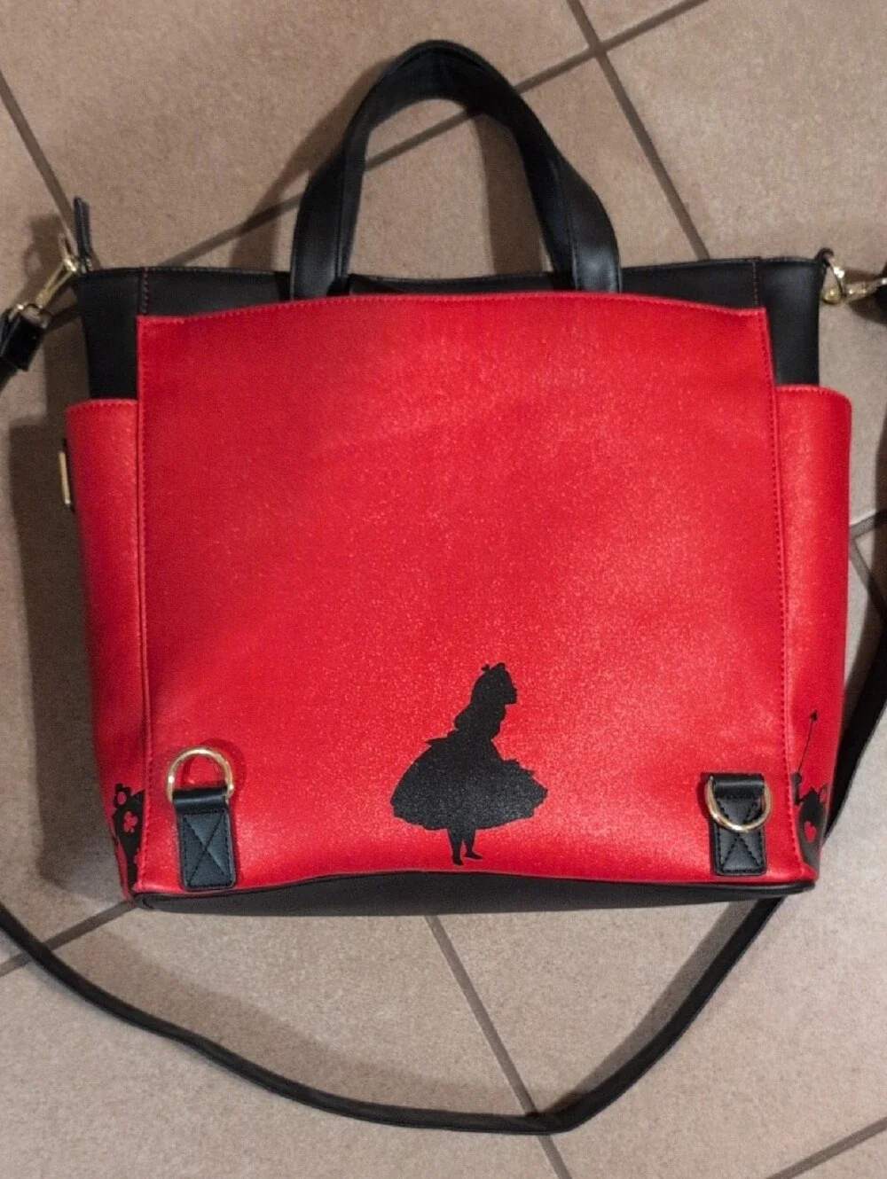 Disney Loungefly Alice In Wonderland Convertible Tote